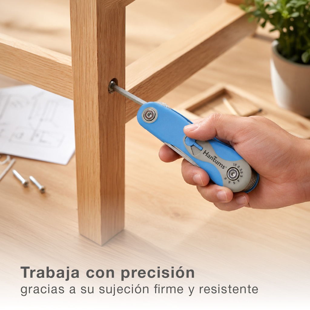 Set 8 llaves allen de 1,5 a 8mm