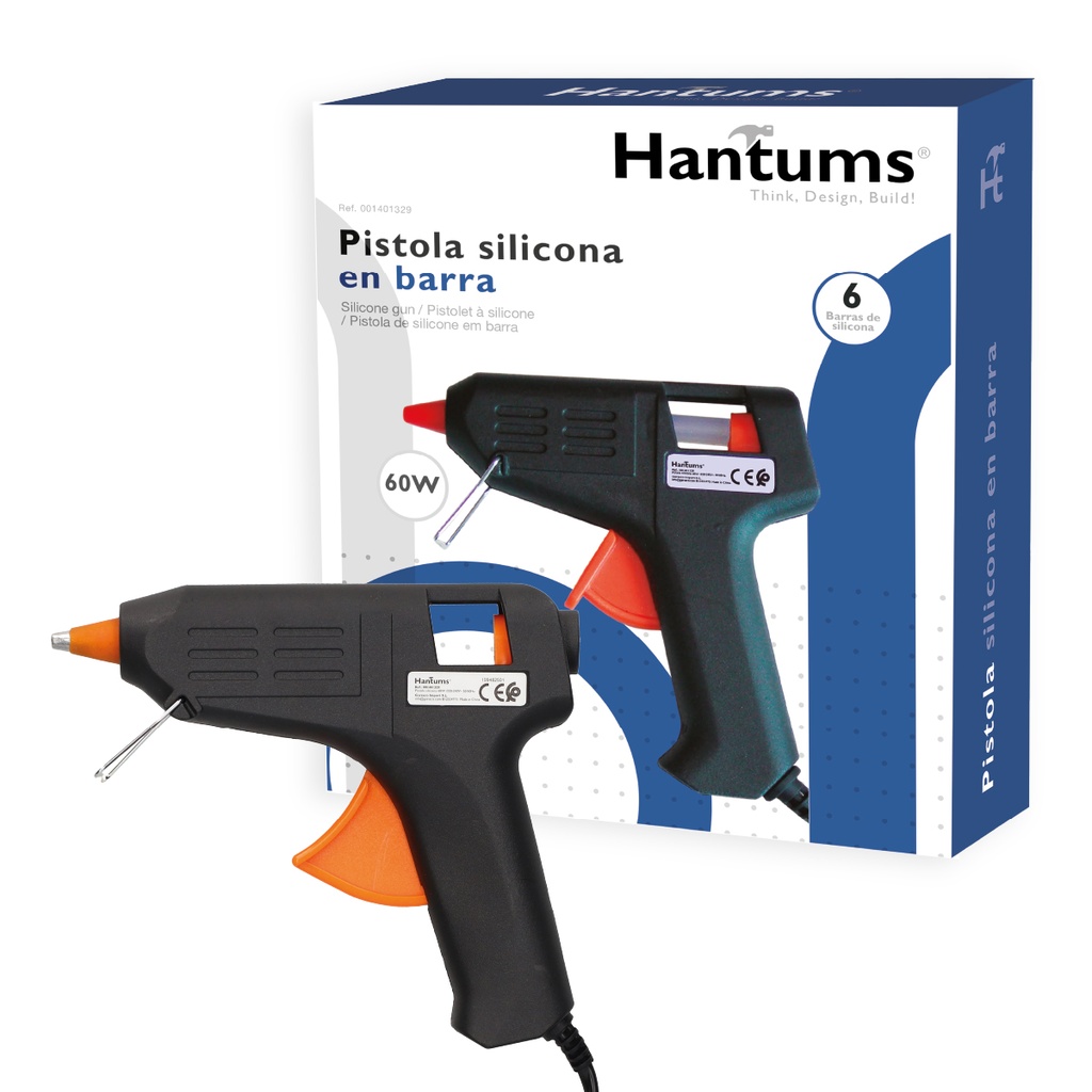 Pistola de silicona en barra 60W - Blister