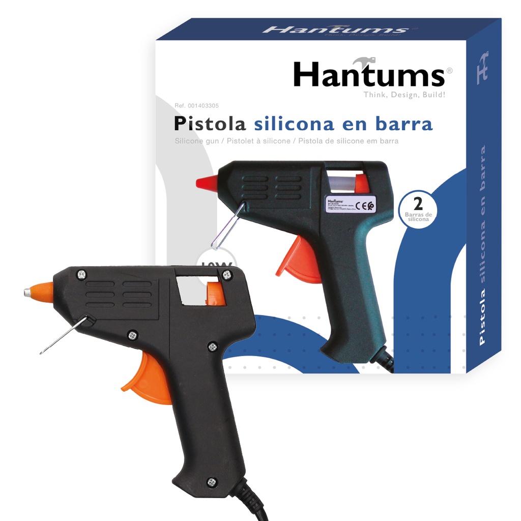 Pistola de silicona en barra  10W- Blister