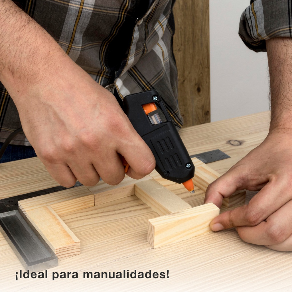 Pistola de silicona en barra  10W- Blister