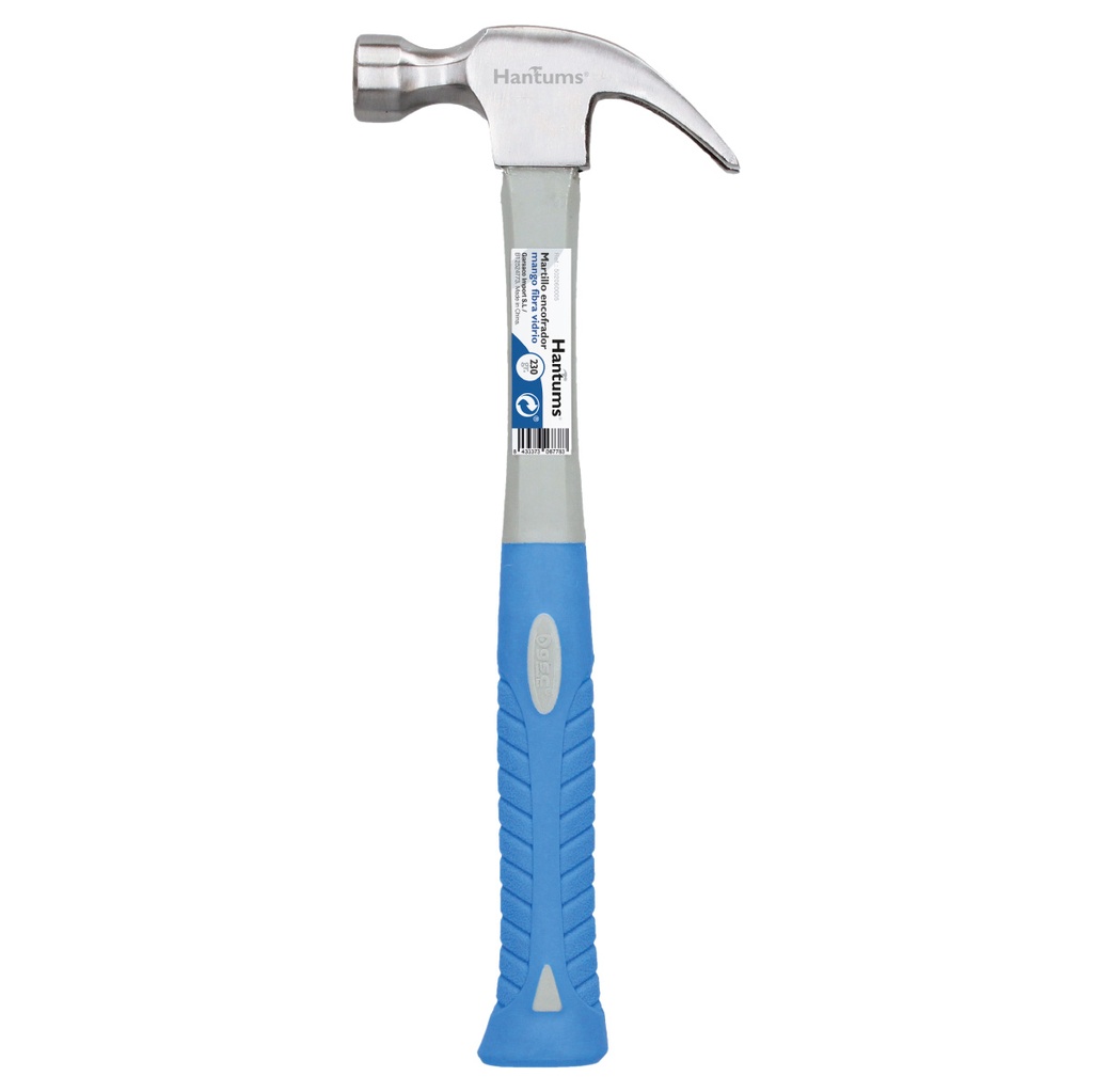Martillo de encofrador con mango de fibra de vidrio 230gr