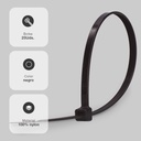 Bolsa 25u bridas 100% nylon 250x4.8mm Negro