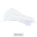 Bolsa 100u bridas 100% nylon 80x2.5mm Natural