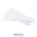 Bolsa 100u bridas 100% nylon 250x3.6mm Natural