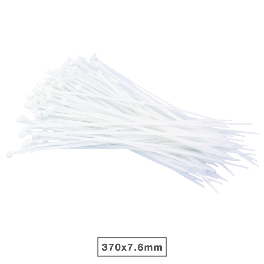 Bolsa 100u bridas 100% nylon 370x7.6mm Natural