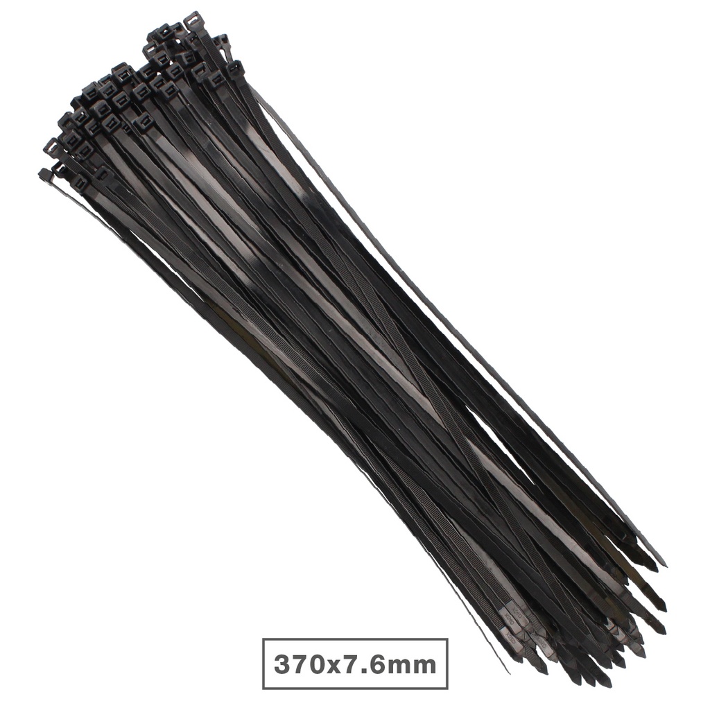 Pack 100 Unidades Bridas 370x7.9mm Negro