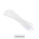 Bolsa 25u bridas 100% nylon 140x3.6mm Natural