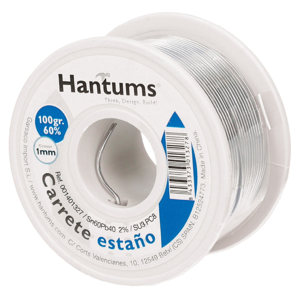 Rolo de estanho 100 g 60% 1 mm