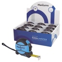 Fita métrica Borracha 19 mm-5 m 12 un./caixa expositor