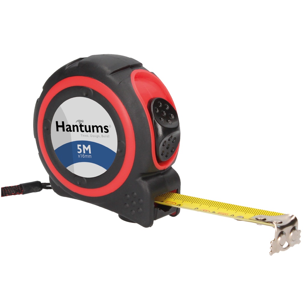 Fita métrica Borracha + Íman+1 botão paragem 19 mm-5 m