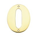 Número porta 0 aço inoxidável com parafuso