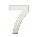 Número puerta 7 acero inoxidable con adhesivo
