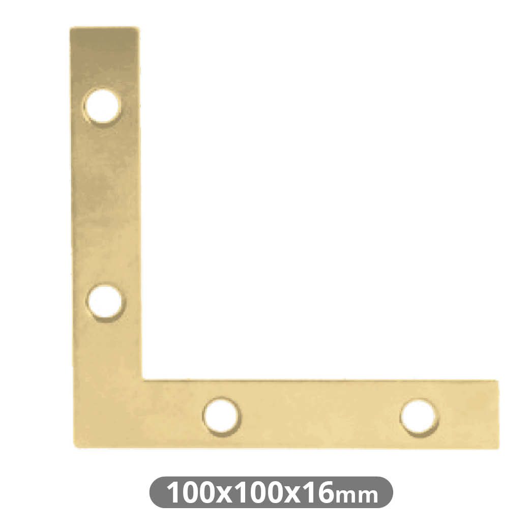 Escuadra alineacion 100x100x16mm bicromatado
