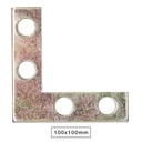 Esquadro de alinhamento 100 x 100 x 16 mm bicromatizado