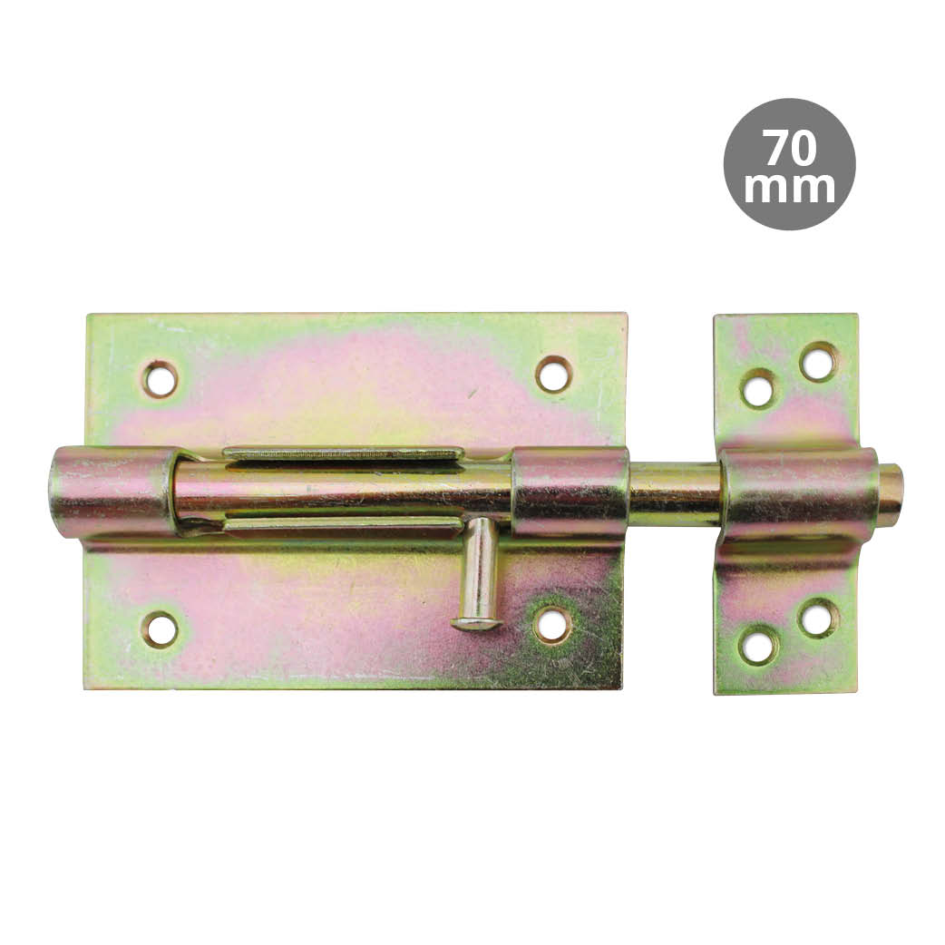 Pasador cerrojo orificio candado 70mm bicromatado