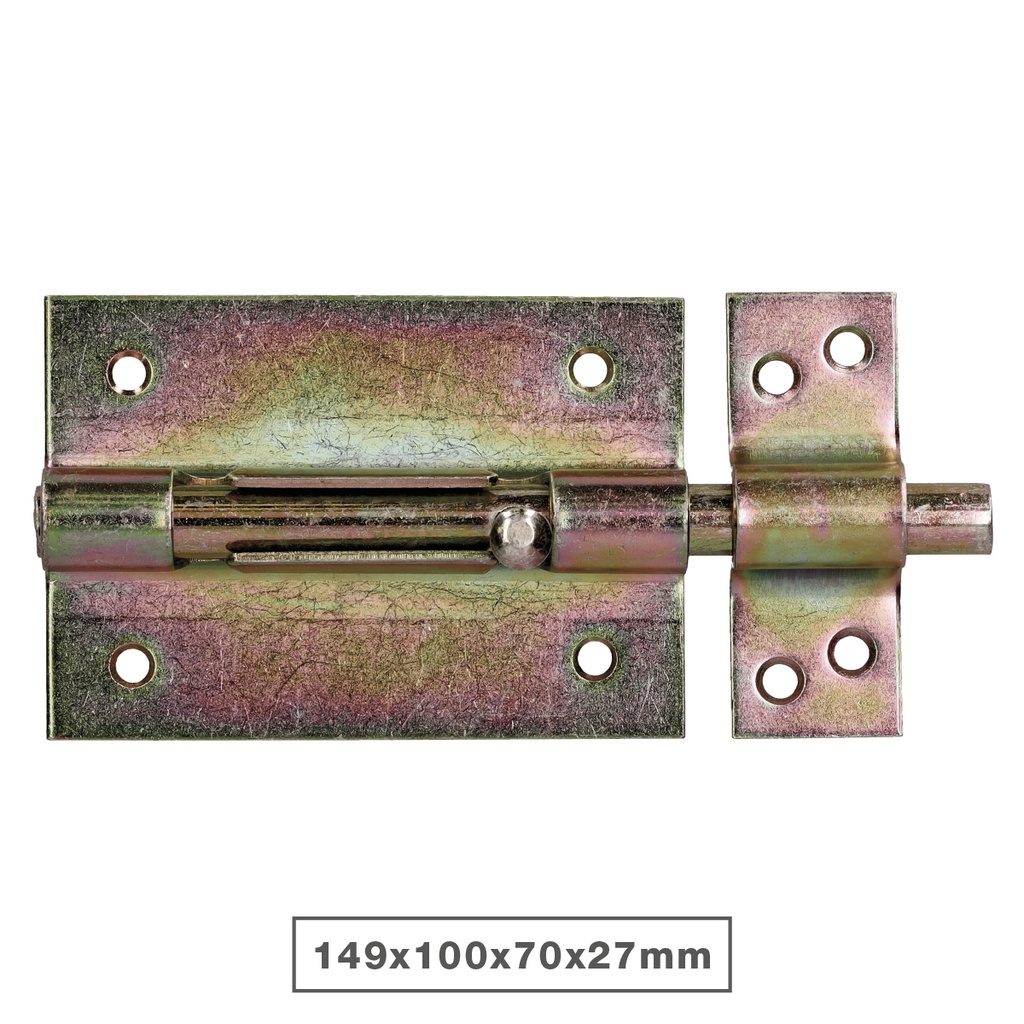 Pasador cerrojo orificio candado 100mm bicromatado