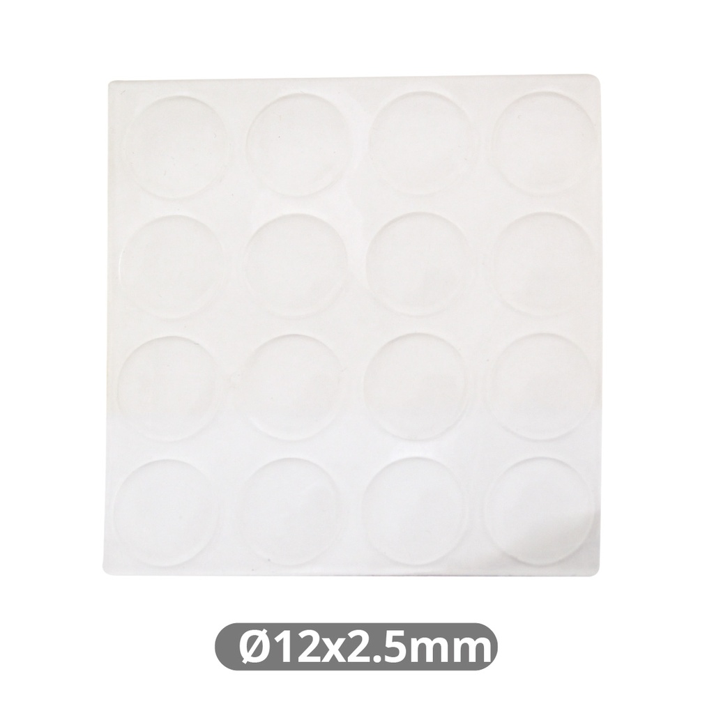Pack 16 gotas protectoras adhesivas 2.5mm Ø12mm