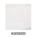 Pack 16 gotas protetoras adesivas 2,5 mm Ø 12 mm