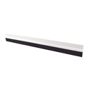 Burlete adhesivo PVC con flecos 1M - Blanco