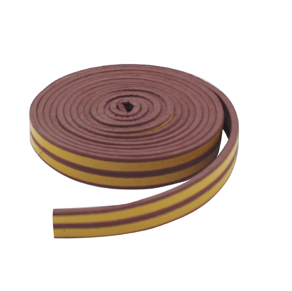 Vedante adesivo borracha 9 mm – 6 m Castanho
