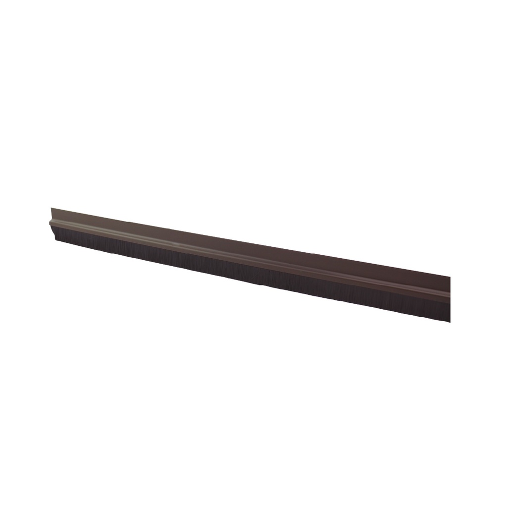 Burlete adhesivo PVC con flecos 1M - Marrón