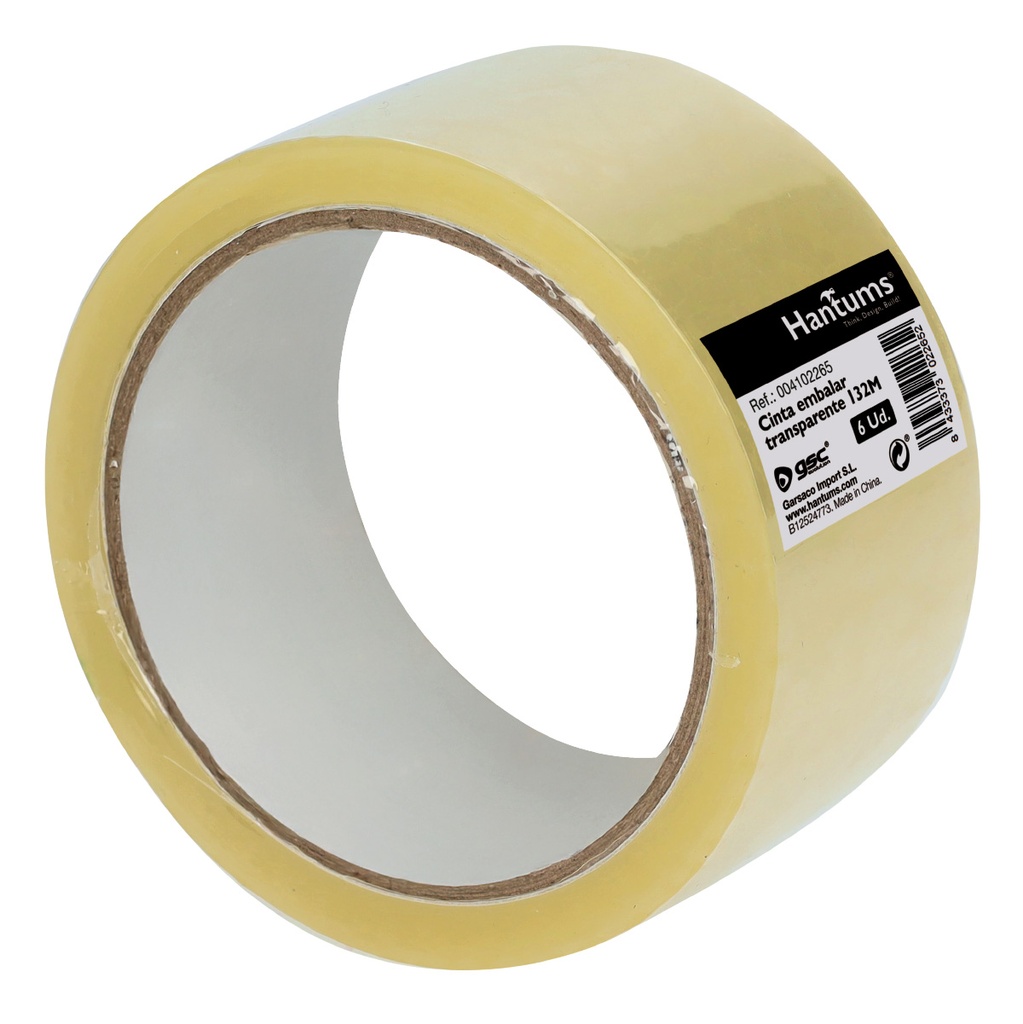 Fita de embalar 132 m, Transparente – Retrátil 6un.