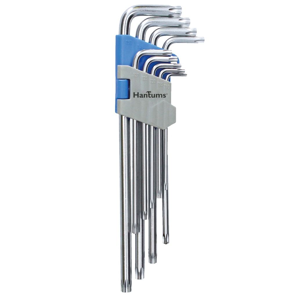 Set 9 llaves torx de T10 a T50