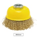 Cepillo copa de alambre ondulado 60mm