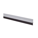 Burlete PVC con goma adhesivo 1M Plata