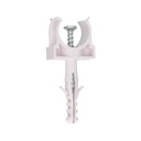 Pack 100 unid. fixadores de tubo com bucha Ø16mm