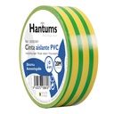 Cinta aislante eléctrica PVC 20M Amarillo y Verde - 10u retráctil