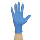 Caixa 100 luvas descartáveis de nitrilo Azul - Tamanho L
