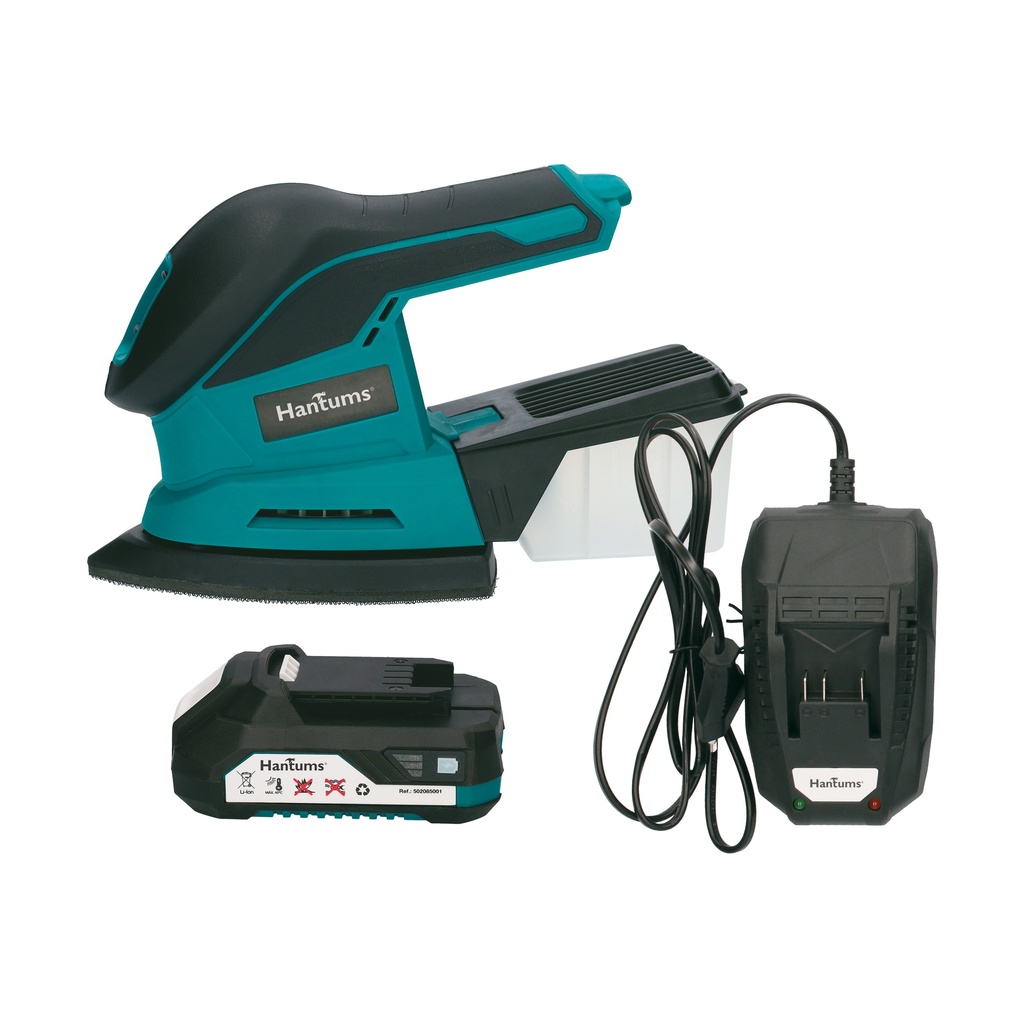 Kit lijadora inalámbrica con batería 20V