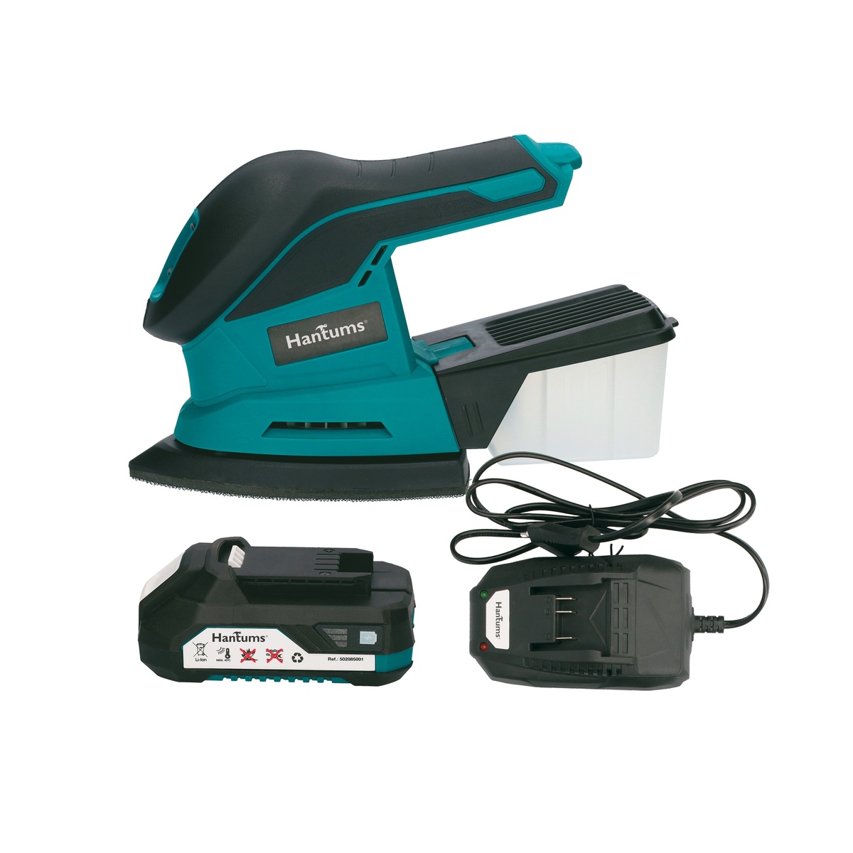Kit lijadora inalámbrica con batería 20V