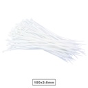 Bolsa 100u bridas 100% nylon 180x3.6mm Natural