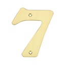 Número puerta 7 acero inoxidable con tornillo