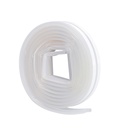 Burlete de silicona adhesivo 9mm 6M Transparente
