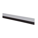 Burlete PVC con flecos adhesivo 1M Plata